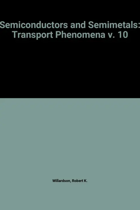 Cover of Transport Phenomena (v. 10)