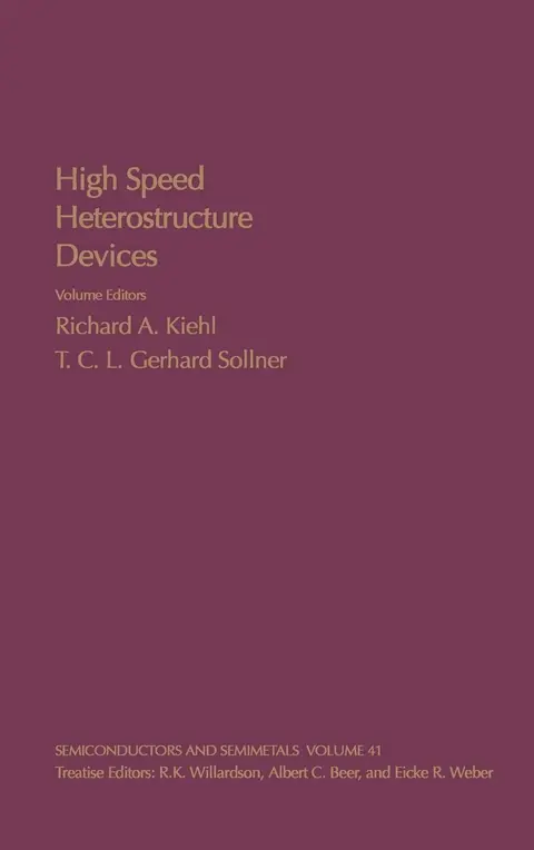Cover of High Speed Heterostructure Devices