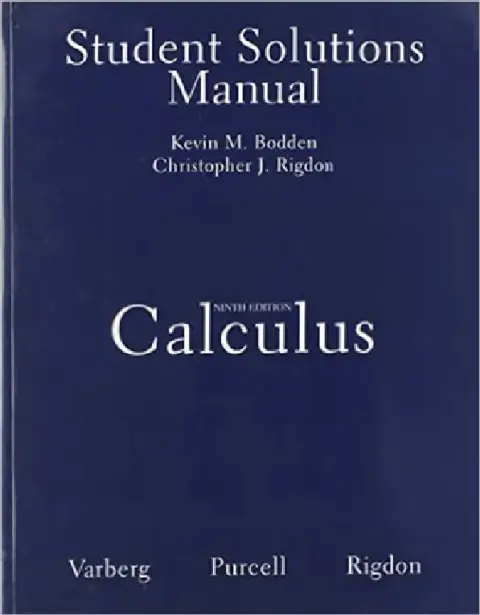 Cover of Student Solutions Manual for Calculus