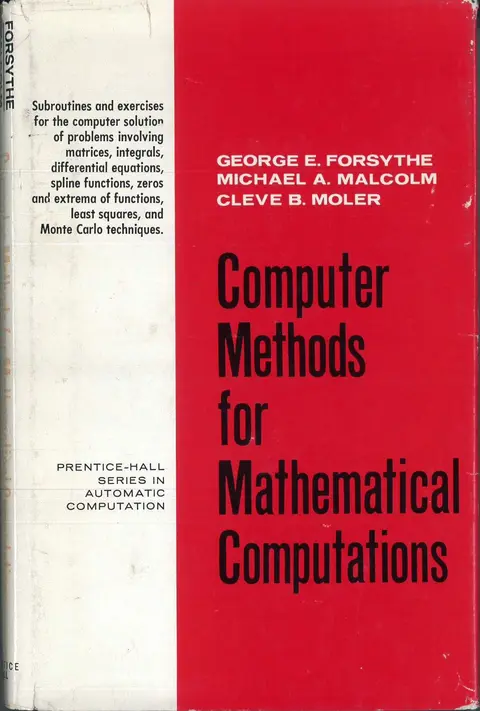 Cover of Computer Methods for Mathematical Computations