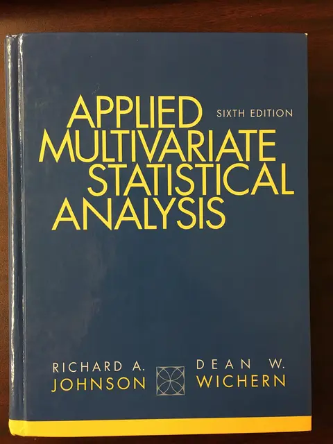 Cover of Applied Multivariate Statistical Analysis