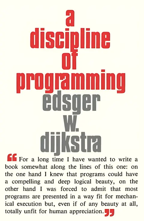 Cover of Discipline of Programming, A