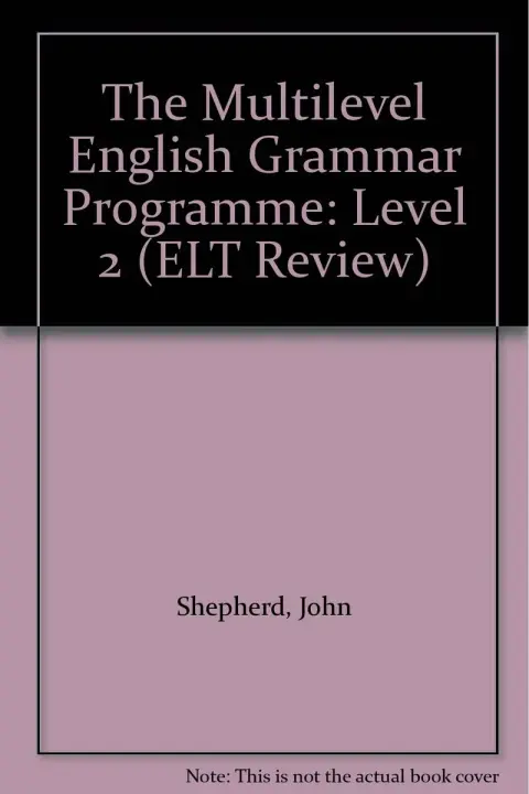Cover of The Multilevel English Grammar Programme
