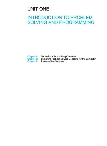 Cover of Problem Solving and Programming Concepts