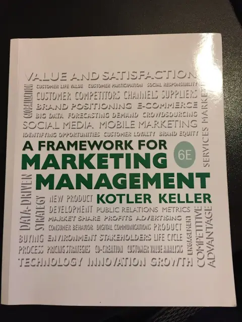 Cover of Framework for Marketing Management