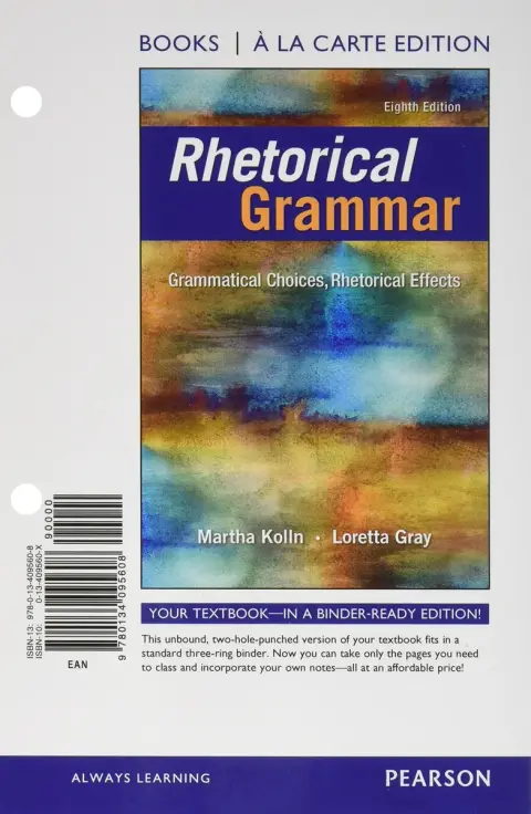 Cover of Rhetorical Grammar