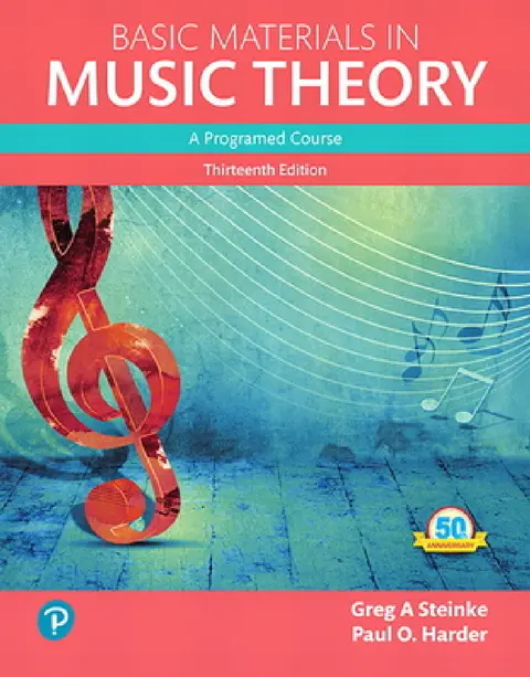 Cover of Basic Materials in Music Theory