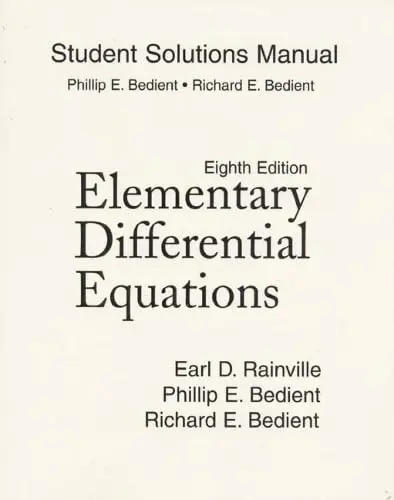 Cover of Student Solutions Manual for Elementary Differential Equations