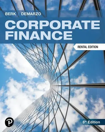 Cover of Corporate Finance, 6th edition