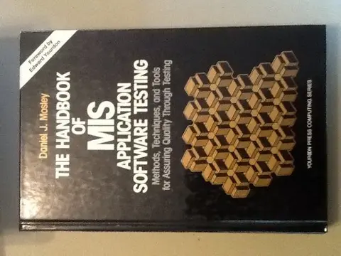 Cover of Handbook of MIS Application Software Testing