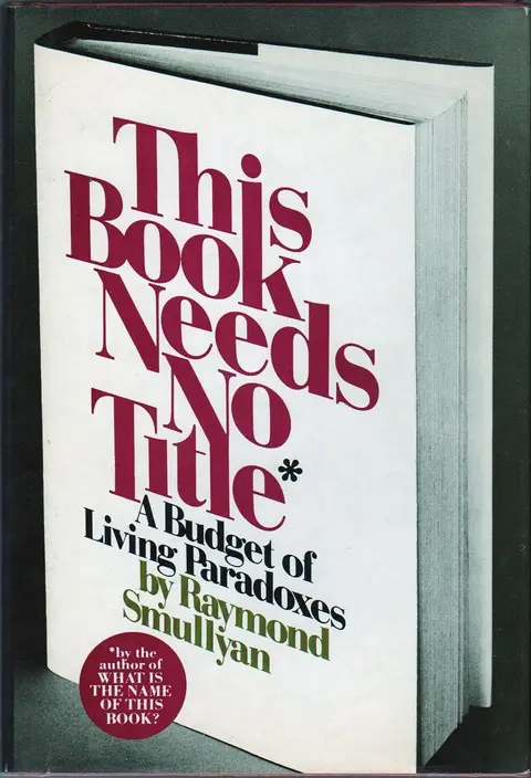 Cover of This Book Needs No Title