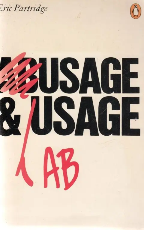 Cover of Usage and Abusage