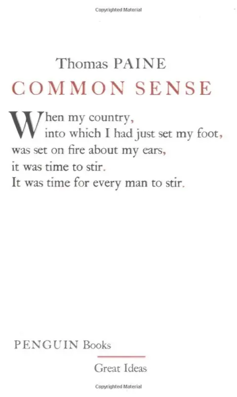 Cover of Common Sense