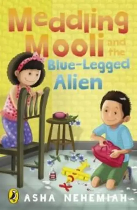 Cover of Meddling Mooli and the Blue-Legged Alien