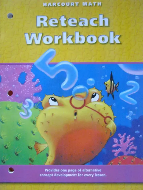 Cover of Math, Grade 2 Reteach Workbook