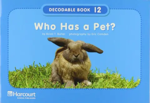 Cover of Who Pet, Grade K Pre-Decodable / Decodable Book