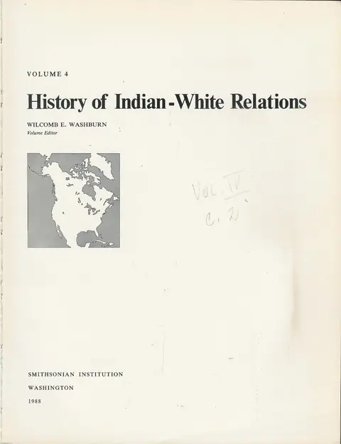 Cover of Handbook of North American Indians