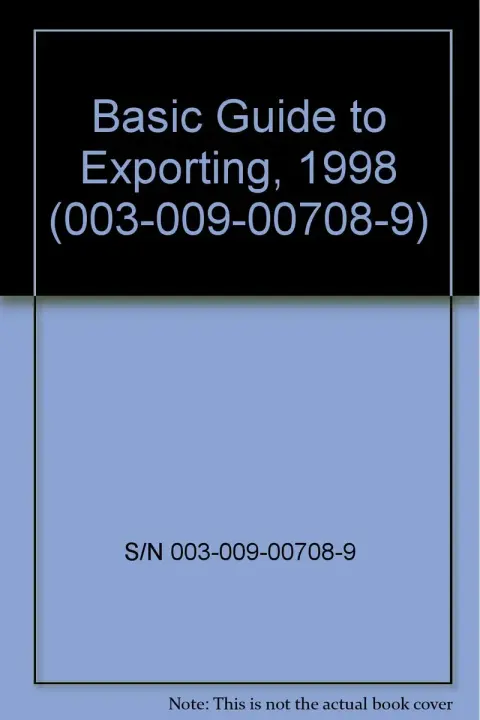Cover of A Basic Guide to Exporting, 1998