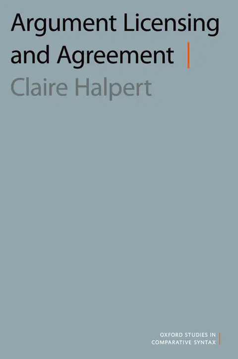 Cover of Argument Licensing and Agreement