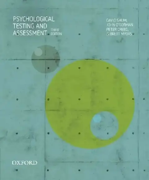 Cover of Psychological Testing and Assessment