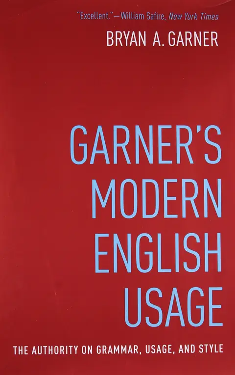 Cover of Garner's Modern English Usage