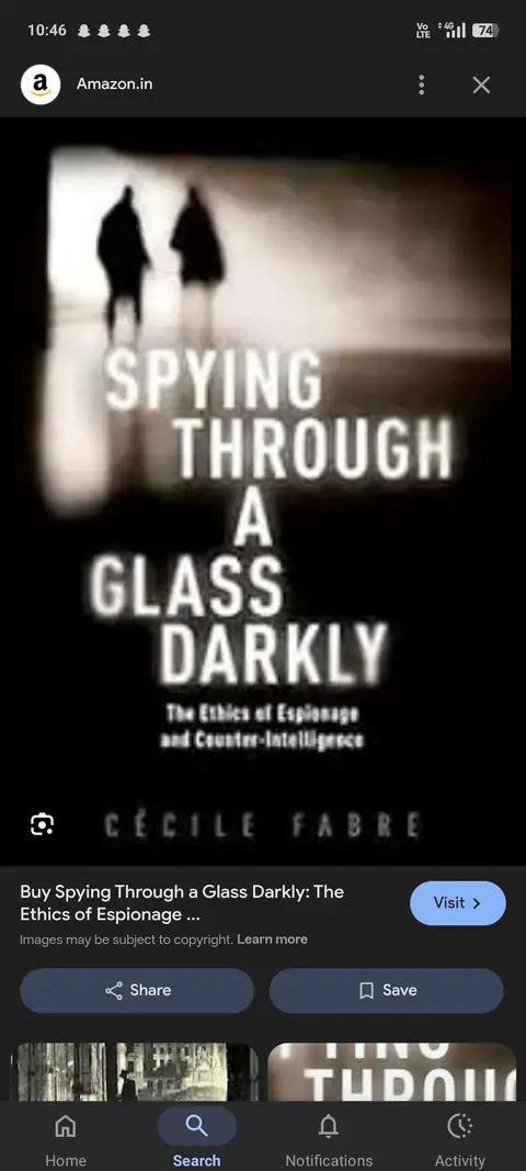 Cover of Spying Through a Glass Darkly