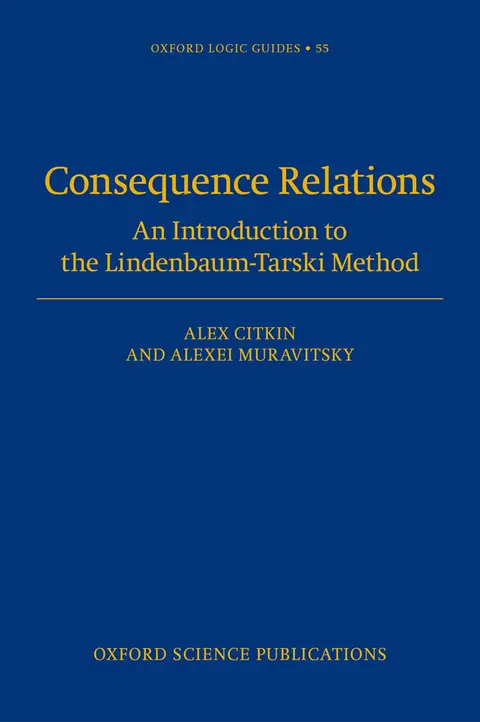 Cover of Consequence Relations