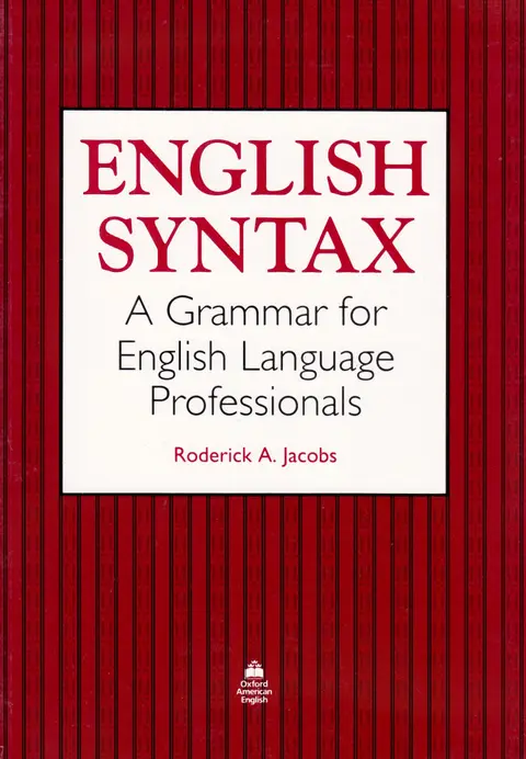Cover of English Syntax, Grammar for English Language Professionals