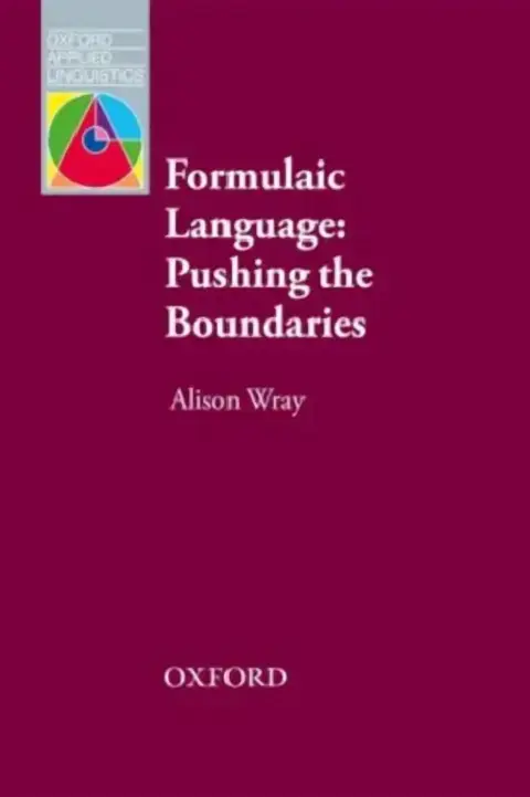 Cover of Formulaic Language - Pushing the Boundaries