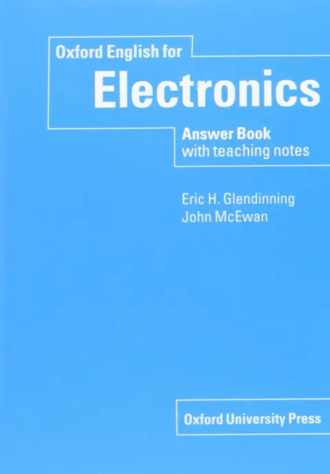 Cover of Oxford English for Electronics