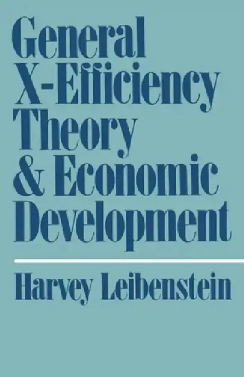 Cover of General X-Efficiency Theory and Economic Development