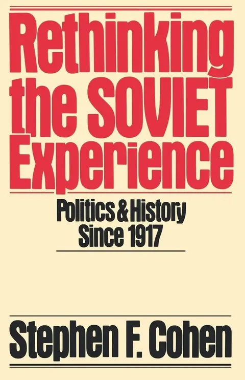Cover of Rethinking the Soviet Experience