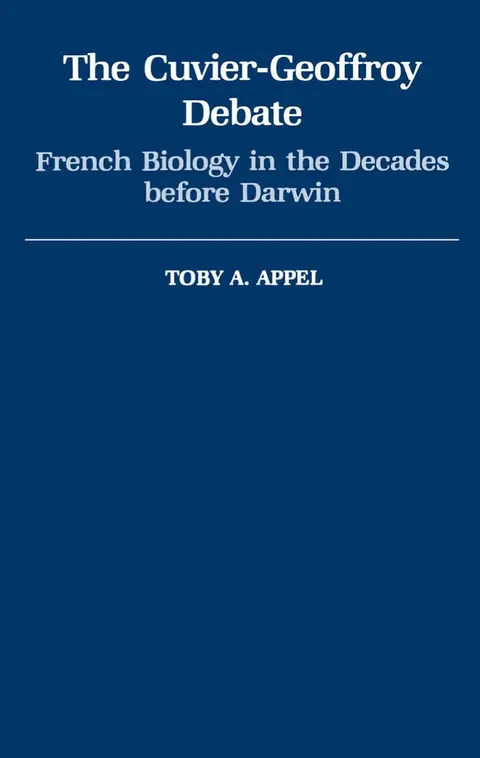 Cover of The Cuvier-Geoffroy Debate
