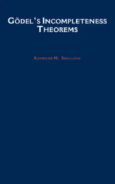 Cover of Godel's Incompleteness Theorems