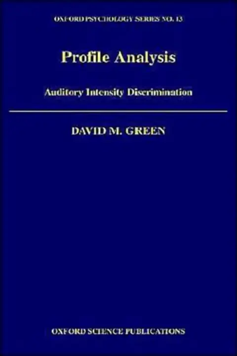 Cover of Profile Analysis