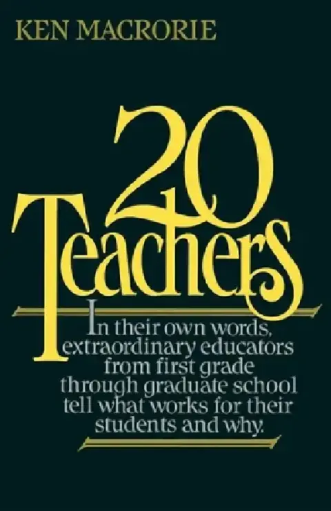 Cover of Twenty Teachers