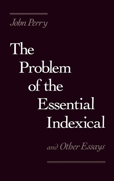 Cover of The Problem of the Essential Indexical