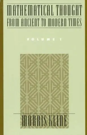 Cover of Mathematical Thought from Ancient to Modern Times