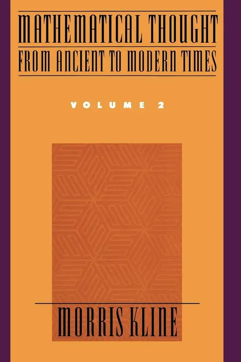 Cover of Mathematical Thought from Ancient to Modern Times, Volume 2