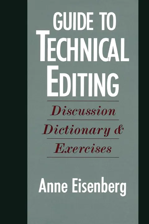 Cover of Guide to Technical Editing