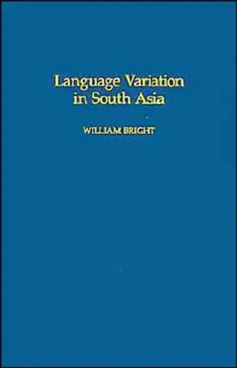 Cover of Language Variation in South Asia