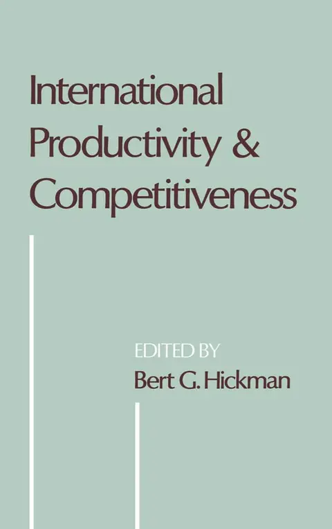 Cover of International Productivity and Competitiveness