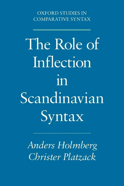 Cover of The Role of Inflection in Scandinavian Syntax