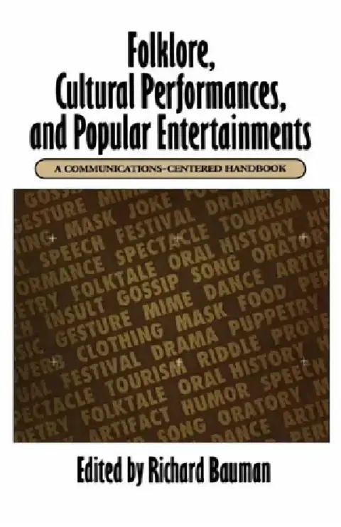 Cover of Folklore, Cultural Performances, and Popular Entertainments