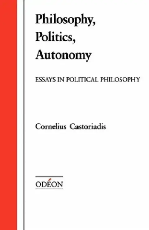 Cover of Philosophy, Politics, Autonomy