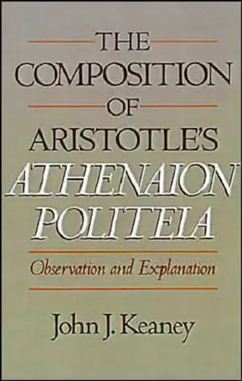 Cover of The Composition of Aristotle's Athenaion Politeia