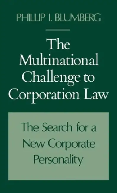 Cover of The Multinational Challenge to Corporation Law