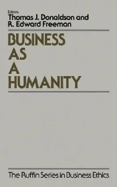 Cover of Business as a Humanity
