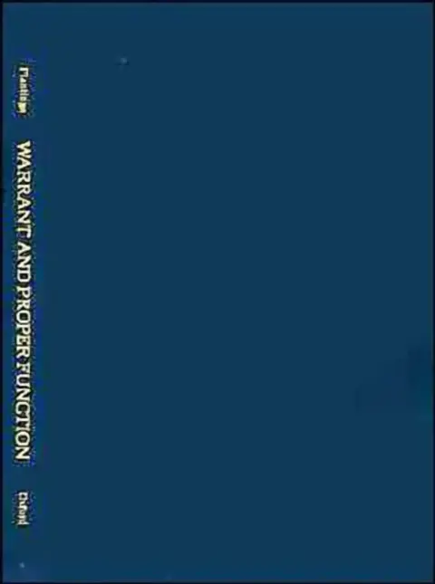 Cover of Warrant and Proper Function