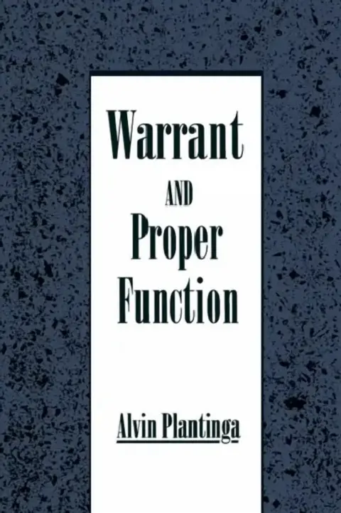 Cover of Warrant and Proper Function